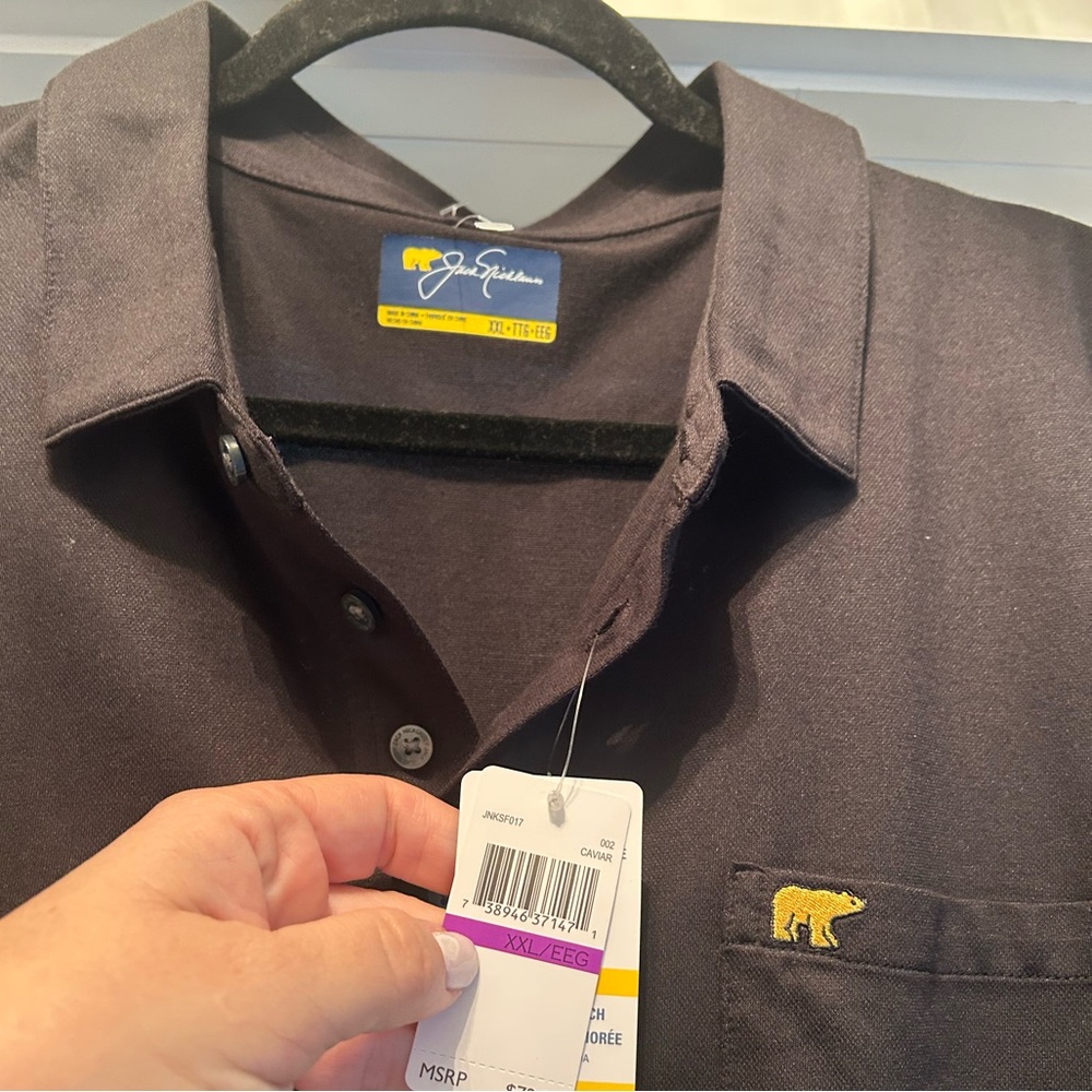Joe Spencer Black Golf Polo Shirt Sun Protection